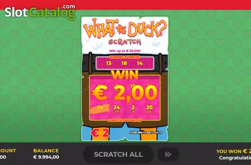Οθόνη3. What The Duck? Scratch Κουλοχέρης