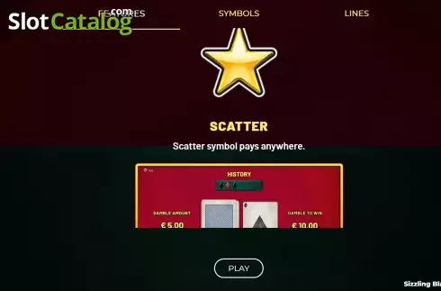 Οθόνη6. Sizzling Blaze Deluxe Κουλοχέρης