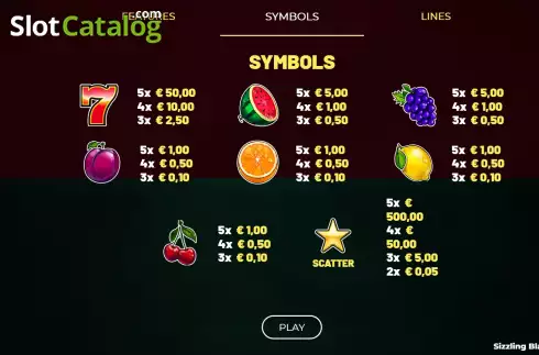 Οθόνη8. Sizzling Blaze Deluxe Κουλοχέρης