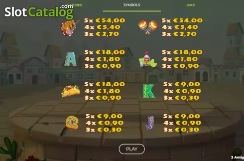 Οθόνη8. 3 Amigos Jackpot Κουλοχέρης