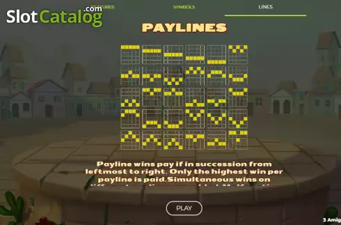 Οθόνη9. 3 Amigos Jackpot Κουλοχέρης