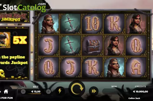 Οθόνη2. Calico Jack Jackpot Κουλοχέρης