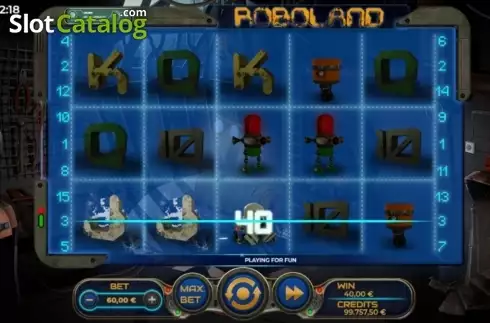 Οθόνη4. Roboland (Spinmatic) Κουλοχέρης