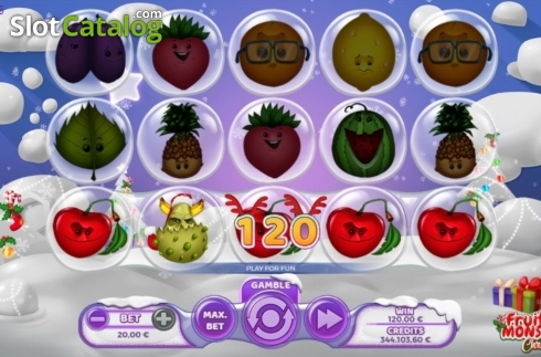 Οθόνη4. Fruit Monster Christmas Κουλοχέρης