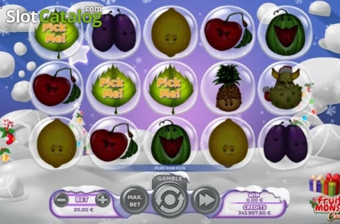 Οθόνη6. Fruit Monster Christmas Κουλοχέρης