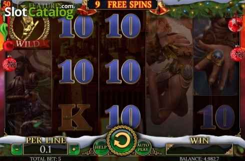 Οθόνη5. Demi Gods II Christmas Edition Κουλοχέρης