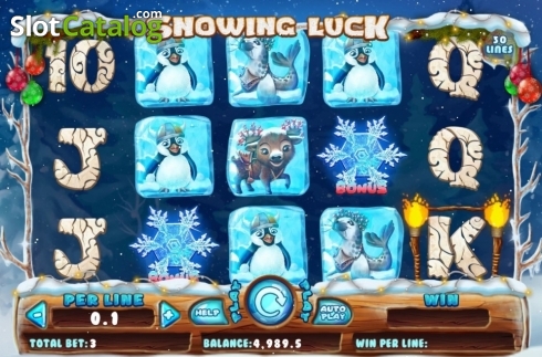 Οθόνη2. Snowing Luck Christmas Edition Κουλοχέρης 