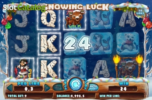 Οθόνη3. Snowing Luck Christmas Edition Κουλοχέρης 