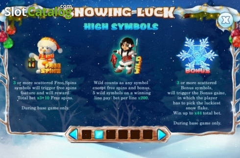 Οθόνη5. Snowing Luck Christmas Edition Κουλοχέρης 