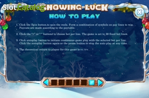 Οθόνη9. Snowing Luck Christmas Edition Κουλοχέρης 
