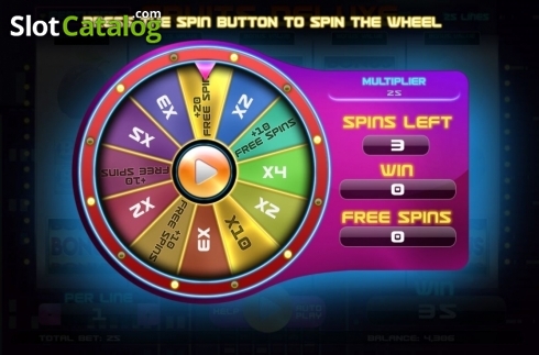 Οθόνη5. Fruits Deluxe (Spinomenal) Κουλοχέρης