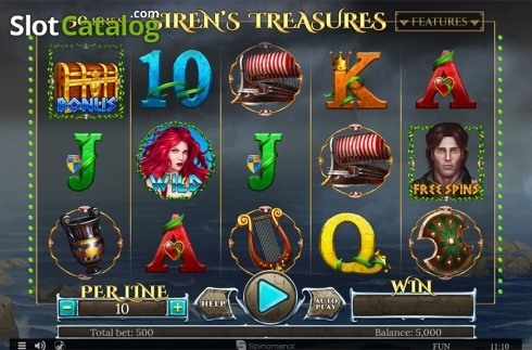Οθόνη2. Sirens Treasures Κουλοχέρης