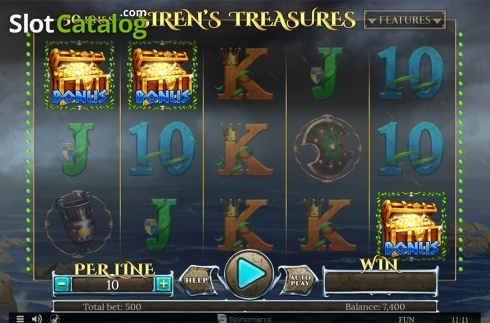 Οθόνη5. Sirens Treasures Κουλοχέρης