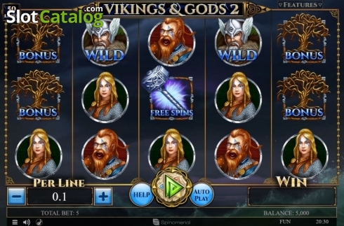 Οθόνη2. Vikings and Gods 2 Κουλοχέρης