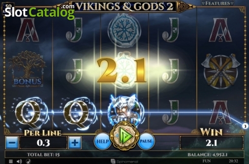 Οθόνη3. Vikings and Gods 2 Κουλοχέρης