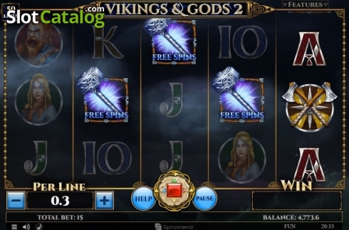 Οθόνη4. Vikings and Gods 2 Κουλοχέρης