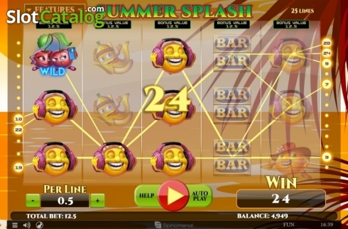 Οθόνη3. Summer Splash Κουλοχέρης