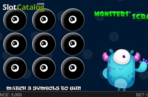 Οθόνη2. Monsters Scratch (Spinomenal) Κουλοχέρης