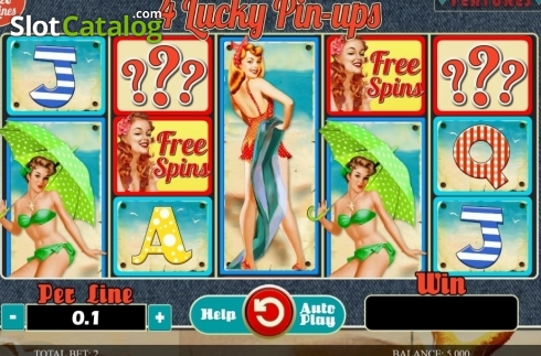 Οθόνη2. 4 Lucky Pin-ups Κουλοχέρης