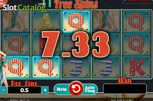 Οθόνη8. 4 Lucky Pin-ups Κουλοχέρης