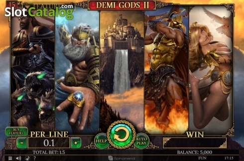 Οθόνη2. Demi Gods II 15 Lines Κουλοχέρης
