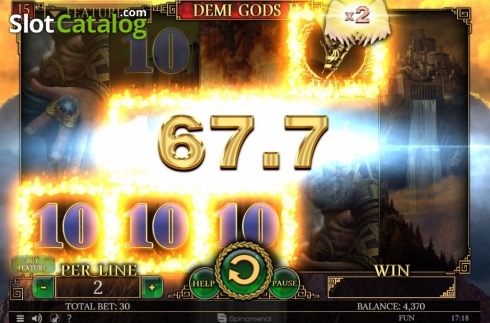 Οθόνη3. Demi Gods II 15 Lines Κουλοχέρης