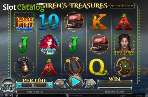 Οθόνη2. Sirens Treasures 15 Lines Series Κουλοχέρης