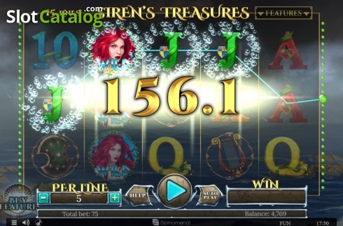 Οθόνη4. Sirens Treasures 15 Lines Series Κουλοχέρης