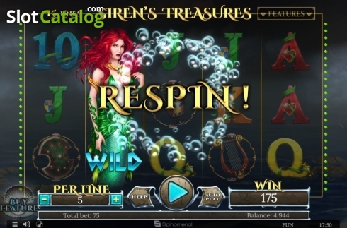 Οθόνη5. Sirens Treasures 15 Lines Series Κουλοχέρης
