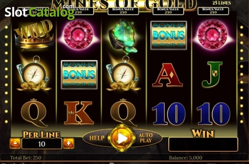 Οθόνη2. Mines of Gold (Spinomenal) Κουλοχέρης