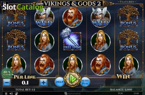 Οθόνη2. Vikings and Gods 2 15 Lines Κουλοχέρης