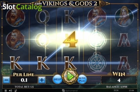 Οθόνη3. Vikings and Gods 2 15 Lines Κουλοχέρης
