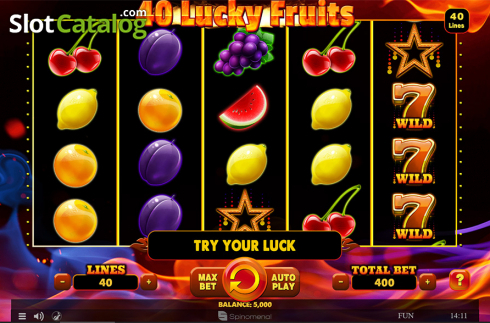 Οθόνη2. 40 Lucky Fruits Κουλοχέρης