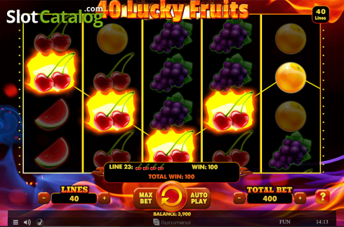 Οθόνη7. 40 Lucky Fruits Κουλοχέρης
