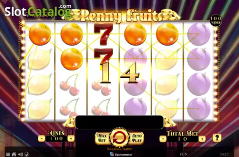 Οθόνη3. Penny Fruits Κουλοχέρης