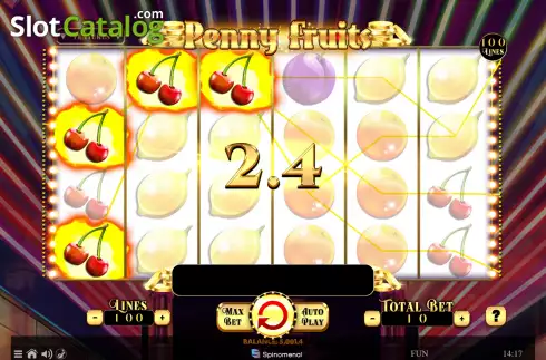 Οθόνη4. Penny Fruits Κουλοχέρης