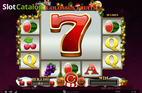 Οθόνη2. Colossus Fruits Christmas Edition Κουλοχέρης