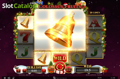 Οθόνη3. Colossus Fruits Christmas Edition Κουλοχέρης