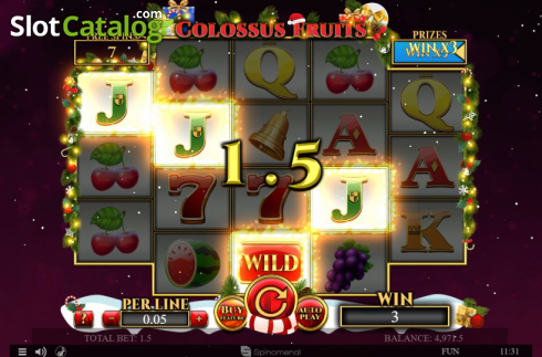 Οθόνη6. Colossus Fruits Christmas Edition Κουλοχέρης
