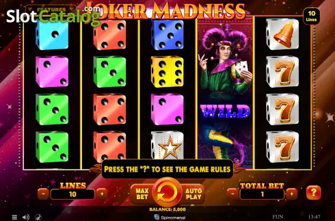 Οθόνη2. Joker Madness (Spinomenal) Κουλοχέρης