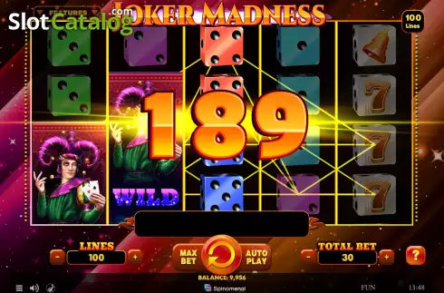 Οθόνη5. Joker Madness (Spinomenal) Κουλοχέρης
