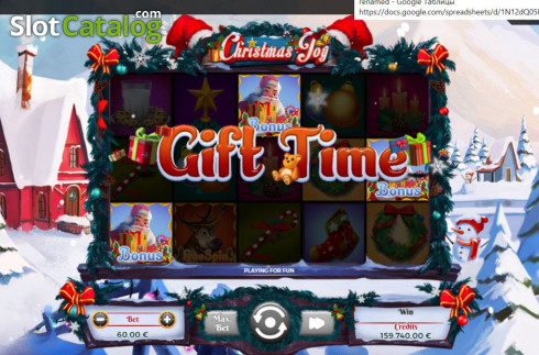 Οθόνη3. Christmas Joy (Spinmatic) Κουλοχέρης 