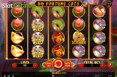 Οθόνη2. 88 Fortune Cats Κουλοχέρης 