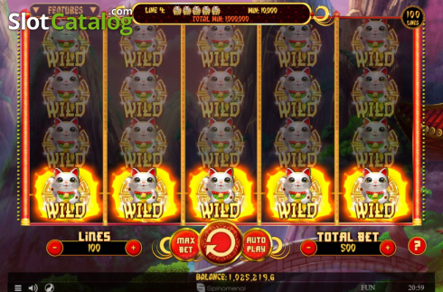 Οθόνη5. 88 Fortune Cats Κουλοχέρης 