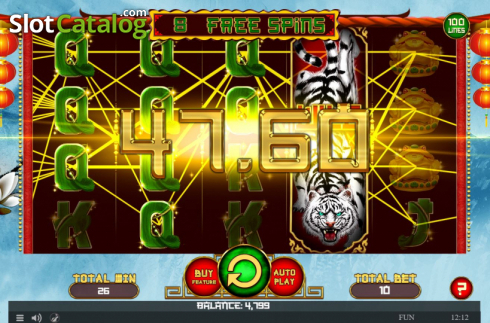 Οθόνη8. Tiger's Charms Κουλοχέρης