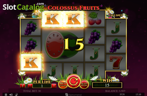 Οθόνη5. Colossus Fruits Easter Edition Κουλοχέρης 