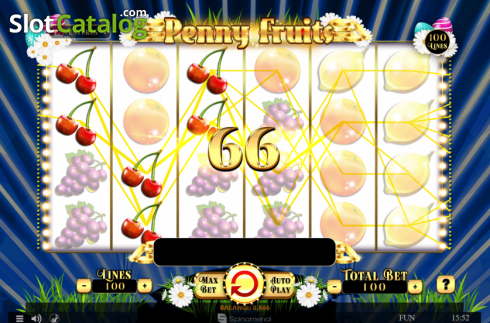 Οθόνη4. Penny Fruits Easter Edition Κουλοχέρης