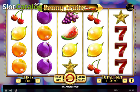 Οθόνη2. Penny Fruits Xtreme Κουλοχέρης