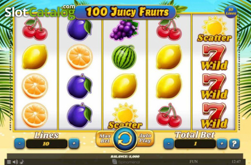 Οθόνη2. 100 Juicy Fruits Κουλοχέρης