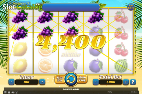 Οθόνη4. 100 Juicy Fruits Κουλοχέρης
